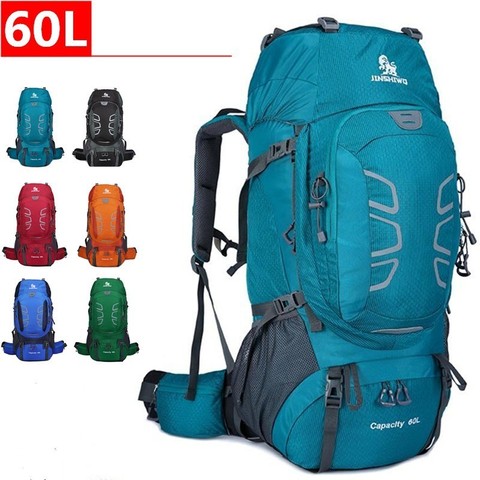 Bolsa de escalada para acampada impermeable para hombre y mujer, mochila de viaje de gran capacidad de 60L, para deportes, senderismo y exteriores ► Foto 1/6