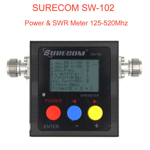Nuevo SURECOM SW-102 metros 125-520 Mhz VHF Digital/UHF potencia y SWR medidor SW102 para dos vías radio ► Foto 1/6