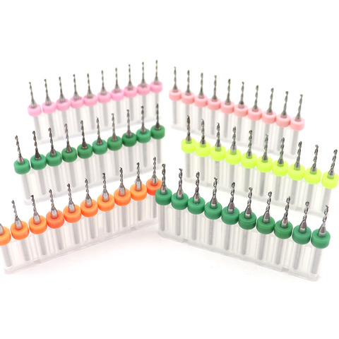 Broca de PCB de tungsteno para CNC micro mini, 1,05mm a 2,0mm, 10 unids/set ► Foto 1/6