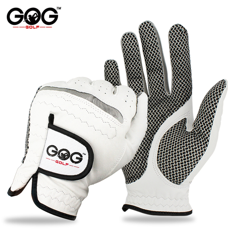 Guantes de Golf para hombre, paquete de 1 Uds. De guantes de piel de oveja pura, transpirables, suaves, con gránulos antideslizantes ► Foto 1/6