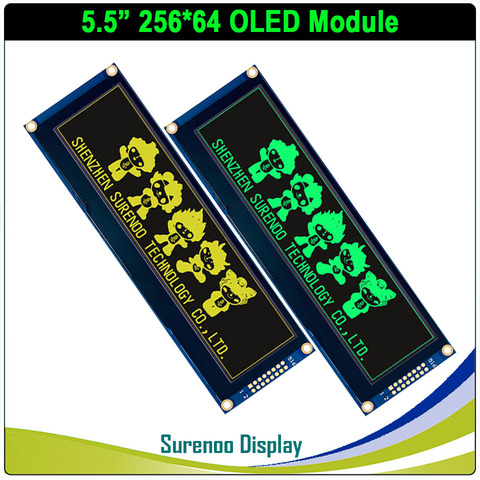 Pantalla OLED Real, pantalla LCD de 5,5 pulgadas, 256x64, 25664, módulo gráfico, LCM, SSD1322 integrado, 6080, 8080, Seral paralelo SPI ► Foto 1/6