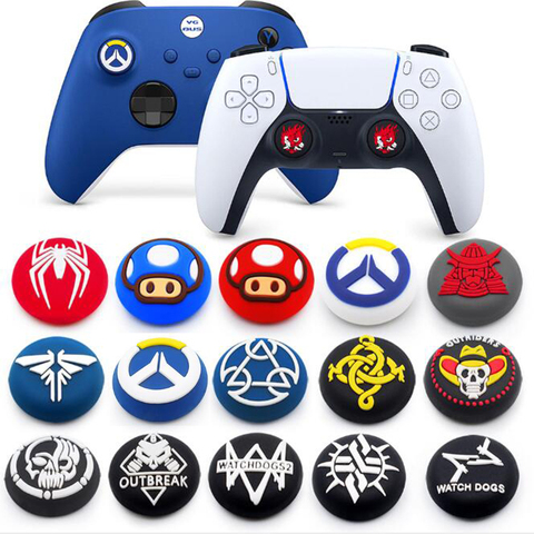 Pulgar Stick agarre gorra pulgar Joystick funda para Sony Dualshock 5/4/3 PS5 PS4 PS3 Slim Xbox 360 NS Switch Pro controlador ► Foto 1/6