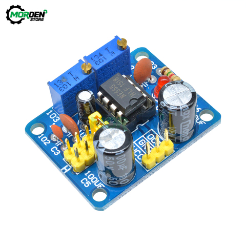 Módulo generador de impulsos de ciclo de trabajo, onda cuadrada, Rectangular, generador de señal de onda ajustable, tablero 555 NE555P ► Foto 1/6