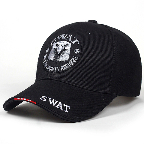 Nueva Marca hombres águila tácticos SWAT gorra de béisbol ejército sombrero gorra algodón hueso ajustable de hombre al aire libre US Navy del casquillo del Snapback Gorras ► Foto 1/6