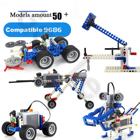 Compatible con legoes Technic 9686 piezas de bloques de construcción DIY. Juego de ayuda de caja de batería de Motor para tecnología MOC 9686 ► Foto 1/6