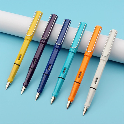 Jinhao 777 pluma estilográfica de moda de varios colores para oficina de estudiante suministros de papelería escolar bolígrafos de tinta ► Foto 1/6