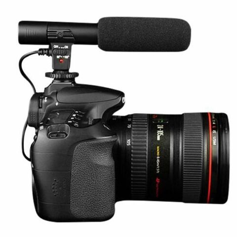 JINTU-micrófono profesional para cámara de condensador, para Canon EOS 1300D 4000D 200D 80D 70D 60D 700D 600D 100D T6i T6s T4i T5i ► Foto 1/6