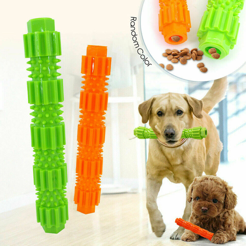 Perro mascota juguete para masticar saltarinas tratar de dispensación de la limpieza de los dientes de chirrido de perro de juguete ► Foto 1/6