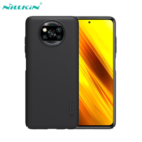 Para Xiaomi Poco X3 NFC Case funda de Nillkin Super Frosted duro escudo PC mate Luxuly Protector trasero de teléfono cubierta para Poco X3 NFC ► Foto 1/6