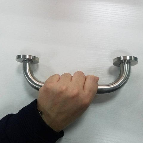 Grip de mano de acero inoxidable para bañera o ducha de cuarto de baño, soporte de seguridad para inodoro, barra de agarre para ayuda para discapacitados, toallero ► Foto 1/6