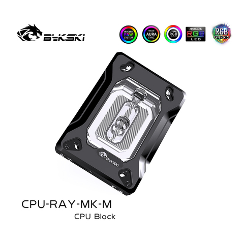 BYKSKI-enfriador de agua AM4 para CPU, bloque de agua para AM3/Ryzen 3/5/7 3600 /3000, A-RGB de rosca/RGB ► Foto 1/6