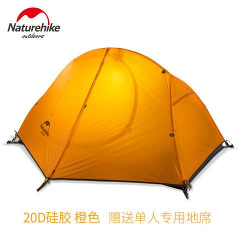 Naturehike individual viaje ciclismo mochila tienda ultraligero 20D/210T para una persona Camping senderismo Backpacking ciclismo ► Foto 1/6