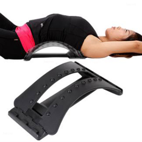 Lumbar spine tractor tracción cama hogar bulging cervical vertebra cintura espalda masajeador cojín para apoyarse es prominente ► Foto 1/4