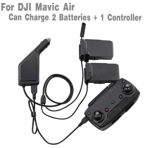 Cargador de coche 3 en 1 para DJI Mavic Air, Hub de carga de batería, adaptador de 2 baterías + controlador de carga ► Foto 1/5