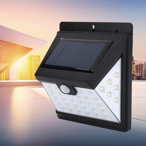 Luz Solar de pared con Sensor de movimiento PIR para exteriores, 40LED, resistente al agua, alimentada por energía Solar, para decoración de jardín, Walkwa ► Foto 1/6