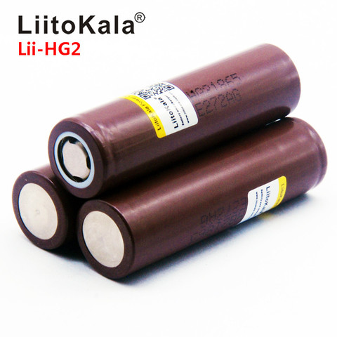 Liitokala para LG HG2 18650 batería 3000 mAh 3,6 V descarga Max 20A batería electrónica dedicada del cigarrillo ► Foto 1/6