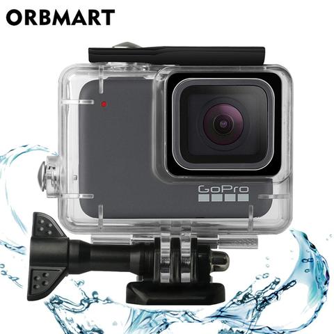 45M impermeable funda carcasa para GoPro héroe 7 DE PLATA blanco de buceo submarino bolso para buceo para ir Pro Hero7 accesorios de filtro ► Foto 1/6