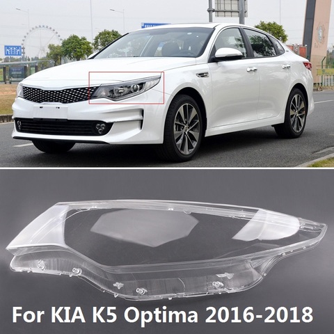 CAPQX para K5 Optima 2016 de 2017 de 2022 faro delantero transparente cubierta de la lámpara de la linterna sombra impermeable luz de la cubierta de la cáscara ► Foto 1/6