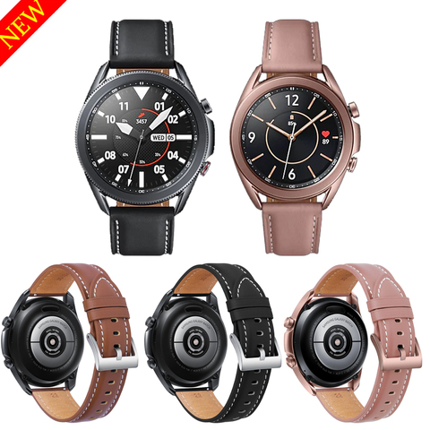 Correa de cuero Original para Samsung Galaxy Watch 3, 45mm, 41mm, correa de reloj inteligente, bandas de reloj para Galaxy Watch 3, accesorios usable ► Foto 1/6