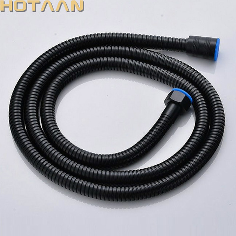 Color Negro 1,5 M Flexible de acero inoxidable manguera de la ducha de doble cerradura con EPDM interior tubos de envío gratis al por mayor YT-5111-F ► Foto 1/6