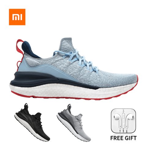 Xiaomi-zapatillas de deporte Mijia 4 para hombre, calzado para deportes al aire libre, uni-moldura 4D, sistema de bloqueo de espina de pescado, tejido superior, regalos gratis ► Foto 1/6