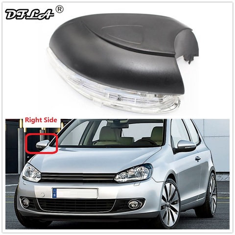 ¿Del lado del pasajero para VW Golf 6 A6 MK6 GTD R20 2009, 2010, 2011, 2012, 2013 espejo trasero indicador LED de señal de giro luz de la lámpara ► Foto 1/6