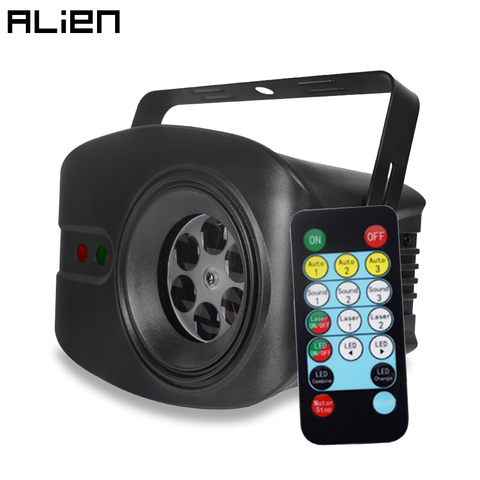 ALIEN RG-proyector láser para DJ, dispositivo de iluminación de escenario, 4 LED, efecto de Gobo, fiesta, vacaciones, boda, cumpleaños, navidad, Bar, 48 patrones ► Foto 1/6