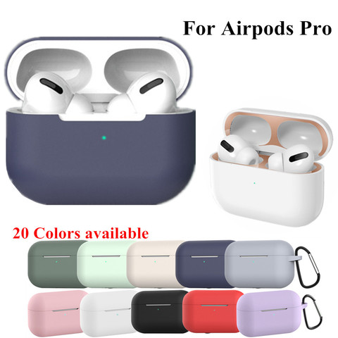 Funda de silicona para apple Airpods Pro funda adhesiva Bluetooth para airpod 3 para Air Pods Pro auriculares accesorios piel ► Foto 1/6