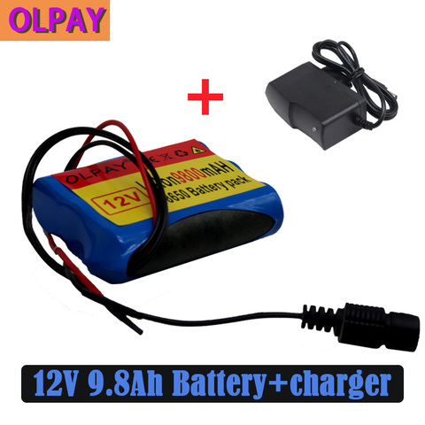 2022 Original 12 V 12 V 9800 mAh 3S1P batería es de litio 18650 batería es de litio protección para Conseil recargable + 1A cargador ► Foto 1/6