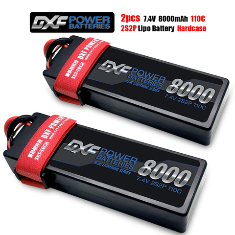 Uds batería Lipo 2S 7,4 V 7,6 V 8000mAh 7000mAh 6500mAh 5200mAh 110C 220C 60C 120C 50C 100C 130C 260C HV Hardcase para Rc Coche ► Foto 1/6