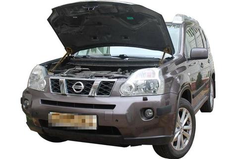 Para Nissan x-trail t31 2006-2013 capó delantero modifique los puntales de Gas amortiguador de resorte de fibra de carbono amortiguador de apoyo ► Foto 1/6