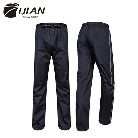 QIAN-chubasquero Impermeable para hombre y mujer, pantalones de lluvia para exteriores, gruesos, impermeables, para motocicleta, pesca, Camping ► Foto 1/6