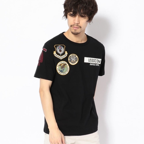 Camiseta de manga corta para hombre y mujer, camisa de cuello redondo con emblema de la Fuerza Aérea USSOCOM, Hip Hop, blanco y negro, estampado, 2022 de algodón, Unisex, 100% ► Foto 1/1