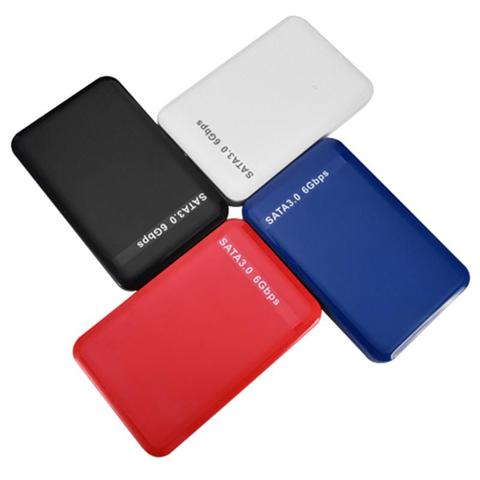 Carcasa de disco duro SSD de 2,5 pulgadas SATA a USB 3,0 para disco duro SSD estuche de caja de HDD compatible con UASP HD cubierta de disco duro externo ► Foto 1/6