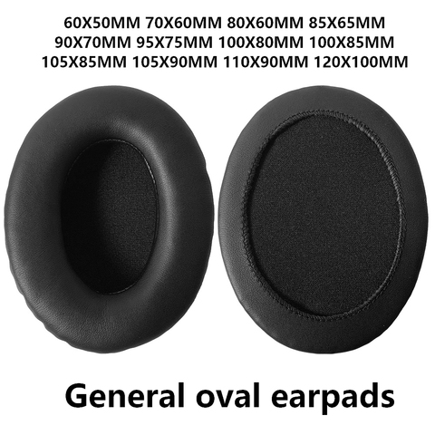 Almohadillas de repuesto espuma con memoria blanda para oreja, ovaladas, almohadillas para las orejas, cubierta para orejeras, partes de reparación de auricular para Sony Razer/AKG ► Foto 1/5