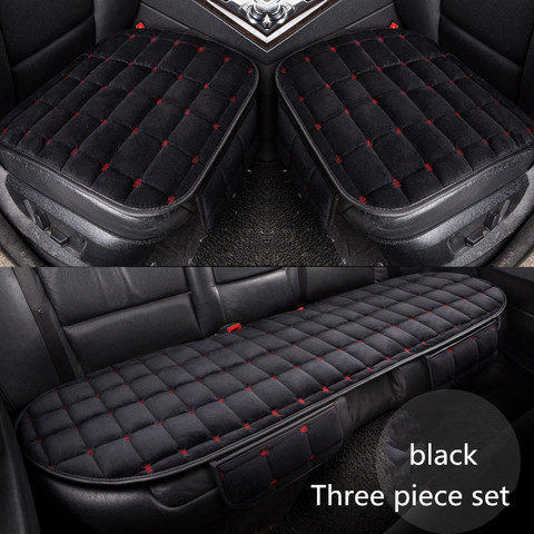 Funda de asiento de coche, cojín de asiento de terciopelo cálido de invierno, cojín para asiento trasero y delantero Universal, cojín para asiento de silla para Mazda 3/6/2 MX-5 CX-7 Axela ATZ ► Foto 1/6