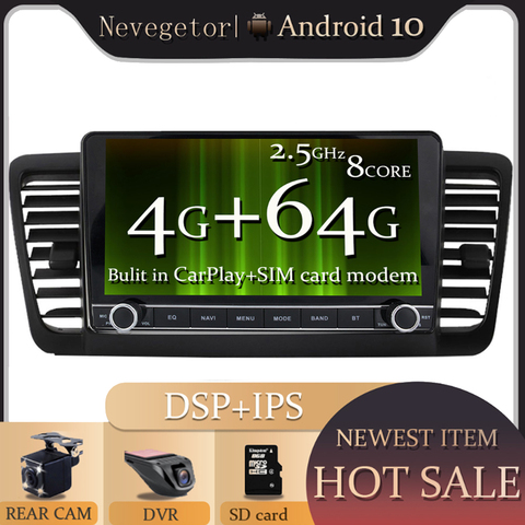 DSP auto Radio Multimedia reproductor de Video GPS de navegación Android 10 para Subaru Outback 3 Legado 4 2004, 2005, 2006, 2007, 2008, 2009 ► Foto 1/6