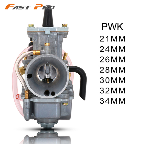 PWK21 PWK 21 24 26 28 30 32 34 MM de carrera de la motocicleta del motor PWK carburador ATV Buggy Quad Go Kart jet de la bici de la suciedad encajar en las carreras ► Foto 1/6