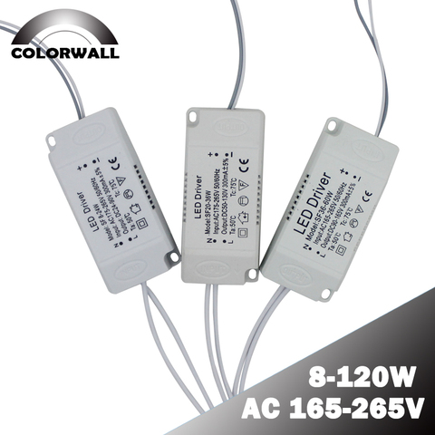 8-24W 20-36W 30-50W 36-60W 50-70W 80W 100W 120W adaptador de Controlador LED AC220V transformador no aislante para luz de techo LED ► Foto 1/6