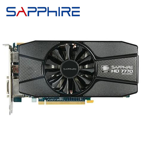 SAPPHIRE-tarjeta gráfica Radeon HD 7770, 1GB, GPU, para AMD HD7770, 1G, GDDR5, Juegos de ordenador, HDMI, PCI-E X16, segunda mano ► Foto 1/5