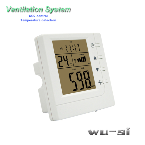 Interior monitor de calidad del aire CO2 regulador con RS485 ► Foto 1/5