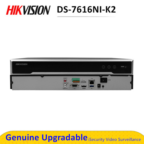 Hik-grabadora de vídeo Digital de red, DS-7616NI-K2 de 16 canales, compatible con IPC de 8MP, 4K, H.265, NVR, versión en inglés ► Foto 1/1