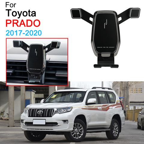 Soporte de teléfono móvil para coche, Clip de montaje de rejilla de ventilación para Toyota Prado, accesorios 2017, 2022, 2022, 2022 ► Foto 1/6