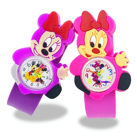 Niño niña bebé juguetes de Mickey Minnie reloj para chico, regalo de los niños relojes chico s reloj infantil montre pour enfants ► Foto 1/6