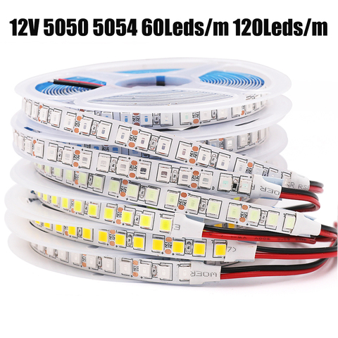 5M 600 LED 5054 LED de luz de tira impermeable de DC12V RGB cinta LED más brillante que 5050 blanco frío/caliente Blanco/azul/Rojo/verde/azul ► Foto 1/6