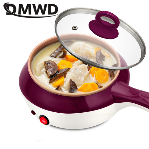 DMWD-multicóptero eléctrico de acero inoxidable para alimentos, hervidor de huevos multifunción, sartén de carne, estofado, sopa, olla caliente, UE ► Foto 1/4