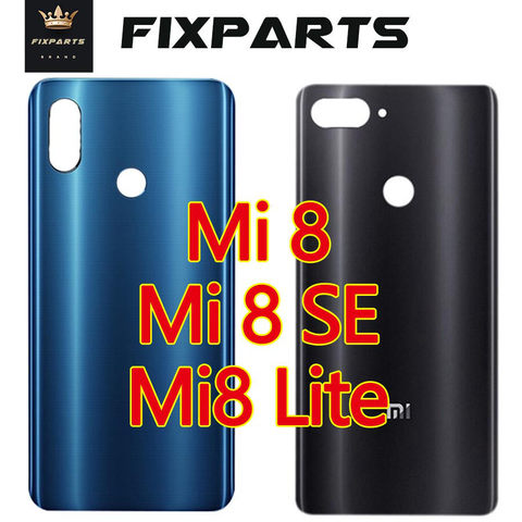 Funda de batería para Xiaomi Mi8 SE 8SE 8 Lite, carcasa trasera de cristal, piezas de repuesto ► Foto 1/6