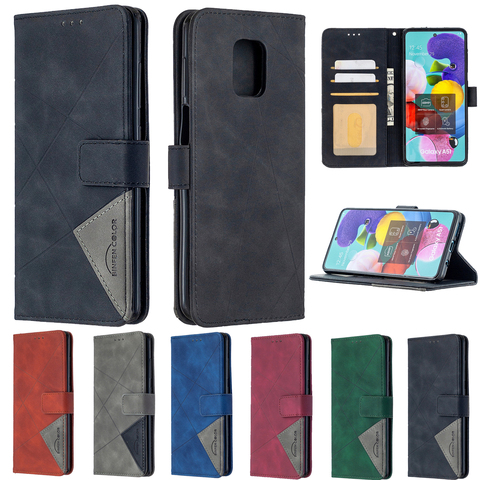 Funda de cuero con hebilla magnética para Xiaomi Redmi Note 9 Pro, carcasa de cuero con tapa, para Xiaomi Redmi Note 9S 8T 7 Pro 9A 8A 7A 9C Mi Note 10 CC9 Pro ► Foto 1/6