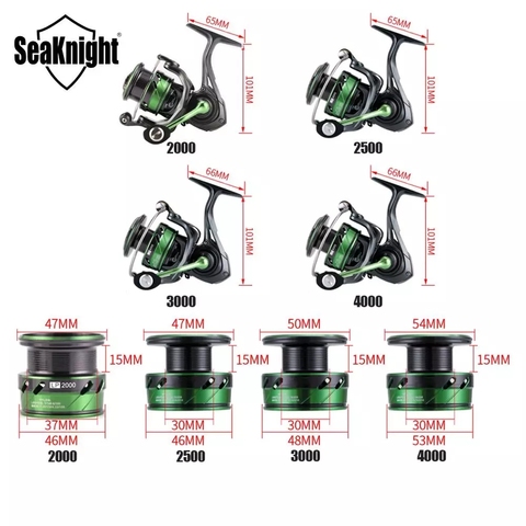 Seaknight-carrete de pesca serie WR III, Series, 17lbs, 10BB, 2000/2500/3000/4000, bobina de pesca para carpa, nuevo ► Foto 1/6