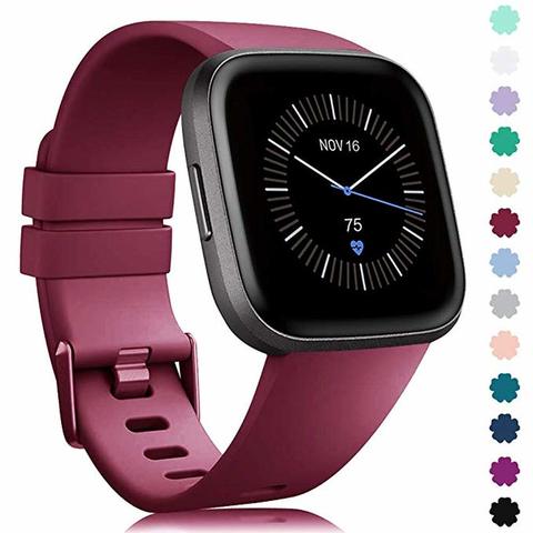 Banda de silicona suave para reloj inteligente Fitbit Versa 2, pulsera deportiva resistente al agua para Fitbit Versa lite ► Foto 1/6